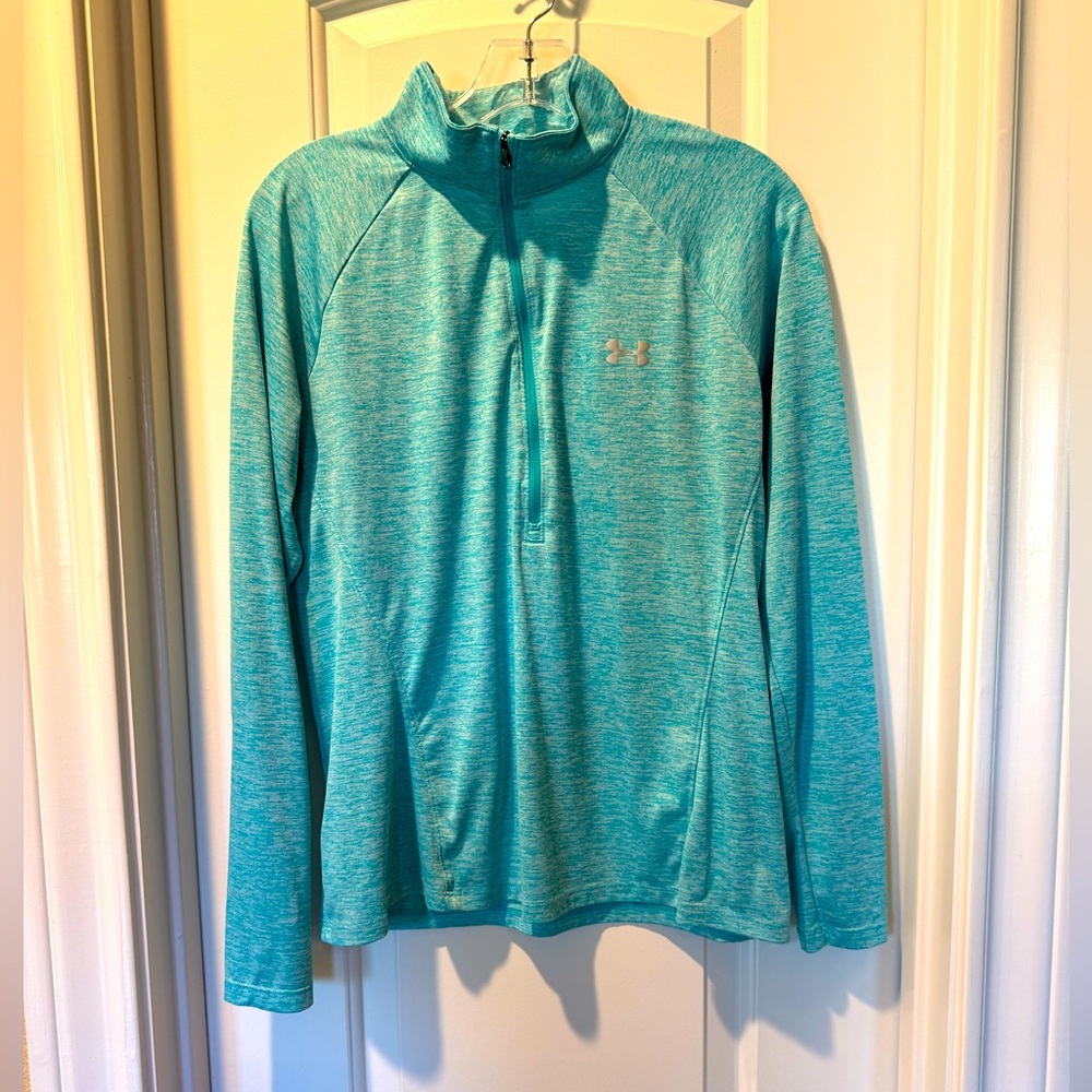 Under Armour Teal 1/4 zip, L, NWOT